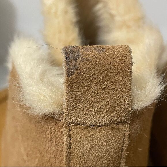Dolce Vita Zanza Suede Platform Ankle Boot Women 9.5 Chunky Faux Fur Bootie Cozy - Picture 5 of 10